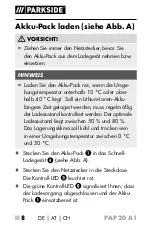 Preview for 13 page of Parkside 326373 1904 Operating Instructions Manual