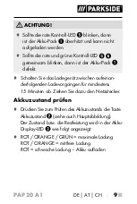 Preview for 14 page of Parkside 326373 1904 Operating Instructions Manual