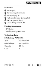 Preview for 28 page of Parkside 326373 1904 Operating Instructions Manual