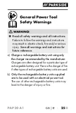 Preview for 30 page of Parkside 326373 1904 Operating Instructions Manual