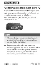 Preview for 43 page of Parkside 326373 1904 Operating Instructions Manual