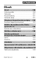 Preview for 124 page of Parkside 326373 1904 Operating Instructions Manual