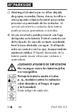 Предварительный просмотр 11 страницы Parkside 326390-1904 Operating Instructions Manual