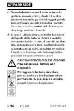 Предварительный просмотр 31 страницы Parkside 326390-1904 Operating Instructions Manual