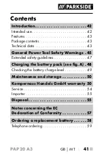 Предварительный просмотр 46 страницы Parkside 326390-1904 Operating Instructions Manual