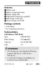 Предварительный просмотр 48 страницы Parkside 326390-1904 Operating Instructions Manual