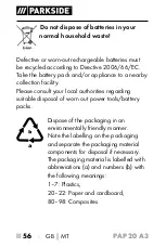 Предварительный просмотр 61 страницы Parkside 326390-1904 Operating Instructions Manual