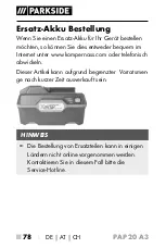 Предварительный просмотр 83 страницы Parkside 326390-1904 Operating Instructions Manual