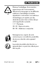 Предварительный просмотр 62 страницы Parkside 326390 1904 Operating Instructions Manual