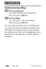 Предварительный просмотр 85 страницы Parkside 326390 1904 Operating Instructions Manual