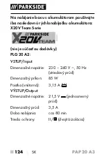 Предварительный просмотр 129 страницы Parkside 326390 1904 Operating Instructions Manual