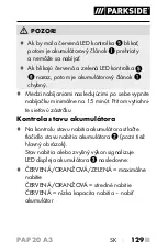 Предварительный просмотр 134 страницы Parkside 326390 1904 Operating Instructions Manual