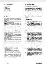 Предварительный просмотр 9 страницы Parkside 327261 1904 Operating And Safety Instructions Manual