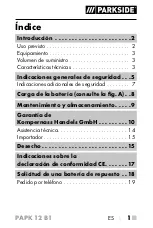 Preview for 6 page of Parkside 331417 1907 Operating Instructions Manual