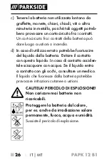 Preview for 31 page of Parkside 331417 1907 Operating Instructions Manual