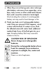 Preview for 71 page of Parkside 331417 1907 Operating Instructions Manual