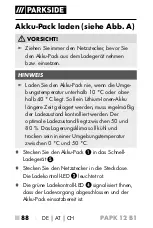 Preview for 93 page of Parkside 331417 1907 Operating Instructions Manual