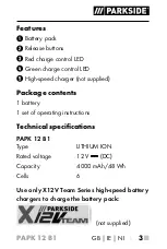 Preview for 8 page of Parkside 331417-1907 Operating Instructions Manual