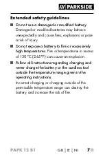 Preview for 12 page of Parkside 331417-1907 Operating Instructions Manual