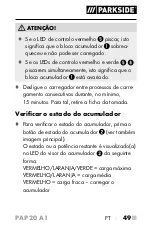 Preview for 54 page of Parkside 331795 1907 Operating Instructions Manual