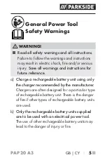 Preview for 10 page of Parkside 331800 1907 Operating Instructions Manual