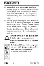 Preview for 31 page of Parkside 331800 1907 Operating Instructions Manual