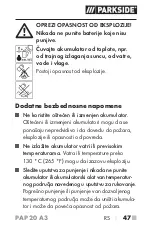 Preview for 52 page of Parkside 331800 1907 Operating Instructions Manual