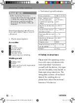 Preview for 8 page of Parkside 332010 1907 Operation And Safety Notes