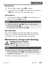 Preview for 45 page of Parkside 332948 1907 Translation Of The Original Instructions