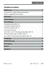 Preview for 4 page of Parkside 337010 2001 Operating Instructions Manual