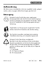 Preview for 12 page of Parkside 337010 2001 Operating Instructions Manual