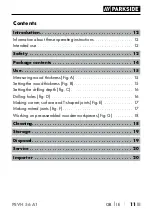 Preview for 14 page of Parkside 337010 2001 Operating Instructions Manual