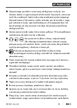 Preview for 46 page of Parkside 337010 2001 Operating Instructions Manual