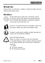 Preview for 62 page of Parkside 337010 2001 Operating Instructions Manual