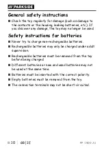 Предварительный просмотр 13 страницы Parkside 337225 2001 Operation And Safety Notes