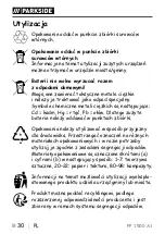 Предварительный просмотр 33 страницы Parkside 337225 2001 Operation And Safety Notes