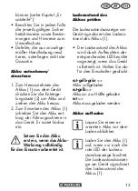 Preview for 13 page of Parkside 338159 2001 Translation Of The Original Instructions