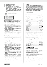 Предварительный просмотр 12 страницы Parkside 338493 2007 Operating And Safety Instructions Manual