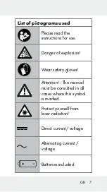 Preview for 7 page of Parkside 339964 1910 Operation And Safety Notes