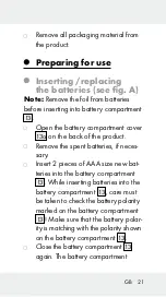 Preview for 21 page of Parkside 339964 1910 Operation And Safety Notes