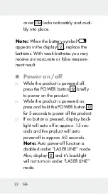 Preview for 22 page of Parkside 339964 1910 Operation And Safety Notes