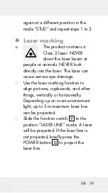 Preview for 39 page of Parkside 339964 1910 Operation And Safety Notes