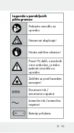 Preview for 93 page of Parkside 339964 1910 Operation And Safety Notes