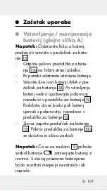 Preview for 107 page of Parkside 339964 1910 Operation And Safety Notes