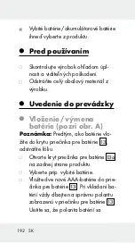 Preview for 192 page of Parkside 339964 1910 Operation And Safety Notes