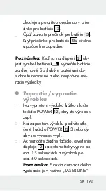 Preview for 193 page of Parkside 339964 1910 Operation And Safety Notes