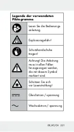 Preview for 221 page of Parkside 339964 1910 Operation And Safety Notes