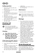 Preview for 24 page of Parkside 340474 1910 Translation Of The Original Instructions