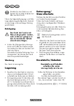 Preview for 16 page of Parkside 345138 2004 Instructions Manual