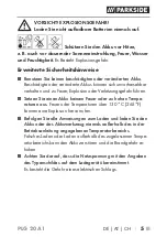 Preview for 9 page of Parkside 346156-2004 Translation Of The Original Instructions